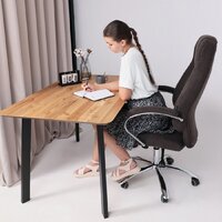 Офисное кресло AksHome King A (ткань, коричневый) - Превью изображения №14 — Интернет-магазин Time-Shop