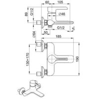Смеситель Armatura Angelit 4724-010-40 - Превью изображения №2 — Интернет-магазин Time-Shop