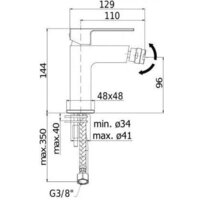 Смеситель Paffoni Elle EL131NO - Превью изображения №2 — Интернет-магазин Time-Shop