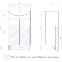  Vigo Тумба под умывальник Grani 500-2-0 - Превью изображения №8 — Интернет-магазин Time-Shop