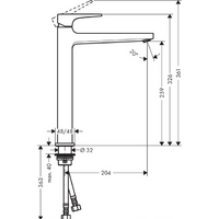 Смеситель Hansgrohe Metropol 32512000 (хром) - Превью изображения №2 — Интернет-магазин Time-Shop