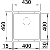 Кухонная мойка Blanco Rotan 400-U 521334 (белый) - Превью изображения №2 — Интернет-магазин Time-Shop