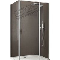 Душевой уголок Allen Brau Priority 90x90 304206 (серебро браш) - Превью изображения №1 — Интернет-магазин Time-Shop