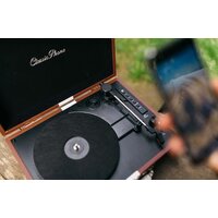 Виниловый проигрыватель Lenco TT-120 (коричневый/белый) - Превью изображения №5 — Интернет-магазин Time-Shop