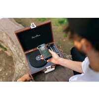 Виниловый проигрыватель Lenco TT-120 (коричневый/белый) - Превью изображения №8 — Интернет-магазин Time-Shop