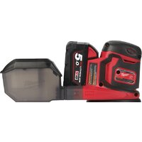 Эксцентриковая шлифмашина Milwaukee M18 BOS125-502B 4933464229 (с 2-мя АКБ, сумка) - Превью изображения №3 — Интернет-магазин Time-Shop