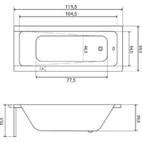 Ванна Lauter Estelle 120х70 21206020 - Превью изображения №30 — Интернет-магазин Time-Shop