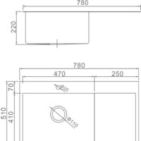 Кухонная мойка Gerhans K37851-L (левая, сатин) - Превью изображения №2 — Интернет-магазин Time-Shop