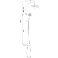 Душевая система  Olive's Termo 34291TMB - Превью изображения №3 — Интернет-магазин Time-Shop