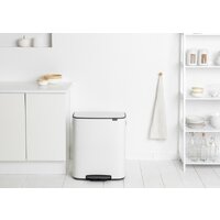 Система сортировки мусора Brabantia Bo Pedal Bin 2 x 30 л (белый) - Превью изображения №11 — Интернет-магазин Time-Shop