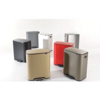Система сортировки мусора Brabantia Bo Pedal Bin 2 x 30 л (белый) - Превью изображения №19 — Интернет-магазин Time-Shop