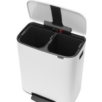 Система сортировки мусора Brabantia Bo Pedal Bin 2 x 30 л (белый) - Превью изображения №5 — Интернет-магазин Time-Shop