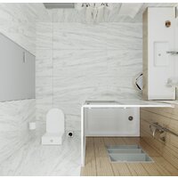 Душевой уголок Triton Фьюжн А1 100х80 (полосы) - Превью изображения №5 — Интернет-магазин Time-Shop