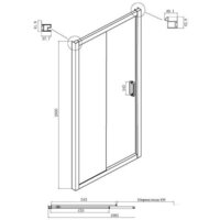 Душевая дверь Ambassador Forsa 110x200 17021217AB - Превью изображения №11 — Интернет-магазин Time-Shop