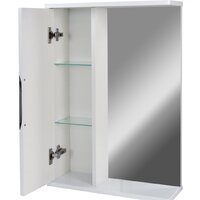  Doratiz Шкаф с зеркалом Афина 60 (белый) - Превью изображения №4 — Интернет-магазин Time-Shop
