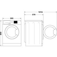Стирально-сушильная машина Whirlpool FFWDB 964489 SV EE - Превью изображения №10 — Интернет-магазин Time-Shop