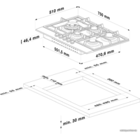 Варочная панель BEKO HILL 75235 S - Превью изображения №2 — Интернет-магазин Time-Shop
