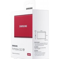 Внешний накопитель Samsung T7 500GB (красный) - Превью изображения №11 — Интернет-магазин Time-Shop