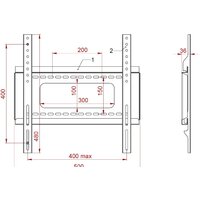 Кронштейн для телевизора PL 400.B - Превью изображения №2 — Интернет-магазин Time-Shop