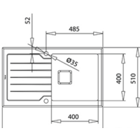 Кухонная мойка TEKA Diamond RS15 1B 1D 86 Auto (серый камень) - Превью изображения №6 — Интернет-магазин Time-Shop