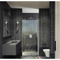 Душевая дверь MaybahGlass 198x60 MGD-797-5 (прозрачное стекло/хром матовый) - Превью изображения №5 — Интернет-магазин Time-Shop