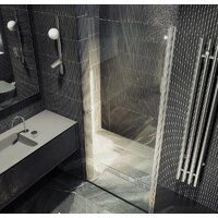 Душевая дверь MaybahGlass 198x60 MGD-797-5 (прозрачное стекло/хром матовый) - Превью изображения №7 — Интернет-магазин Time-Shop