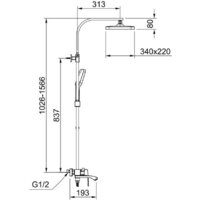 Душевая система  Raglo R01.24.06 - Превью изображения №2 — Интернет-магазин Time-Shop