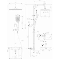Душевая система  Cersanit Vivo 64090 - Превью изображения №6 — Интернет-магазин Time-Shop