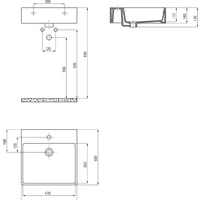 Умывальник Deante Temisto CDT 6U5S - Превью изображения №3 — Интернет-магазин Time-Shop