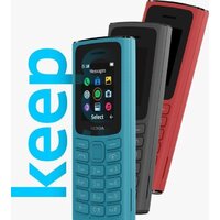Кнопочный телефон Nokia 105 (2023) Dual SIM TA-1557 (бирюзовый) - Превью изображения №2 — Интернет-магазин Time-Shop