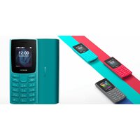 Кнопочный телефон Nokia 105 (2023) Dual SIM TA-1557 (бирюзовый) - Превью изображения №3 — Интернет-магазин Time-Shop
