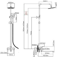 Душевая система  Oasis SUS2000MSt_Car - Превью изображения №2 — Интернет-магазин Time-Shop
