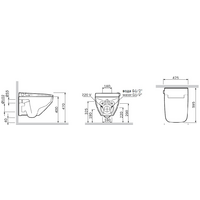 Унитаз подвесной AM.PM Inspire 2.0 CCC50A1700SC - Превью изображения №8 — Интернет-магазин Time-Shop