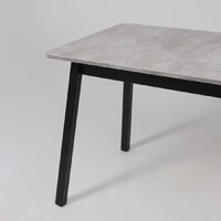 Кухонный стол Мамадома Tirk radial-110 раздвижной 110-142х70 (серый сланец/черный) - Превью изображения №18 — Интернет-магазин Time-Shop