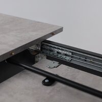 Кухонный стол Мамадома Tirk radial-110 раздвижной 110-142х70 (серый сланец/черный) - Превью изображения №22 — Интернет-магазин Time-Shop