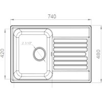 Кухонная мойка GranFest QUARZ Z-78 (песочный) - Превью изображения №3 — Интернет-магазин Time-Shop