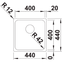 Кухонная мойка Blanco Solis 400-U 526117 (полированная) - Превью изображения №2 — Интернет-магазин Time-Shop