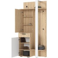 Тумба для обуви Стендмебель Санса ПР-01 (белый/дуб сонома) - Превью изображения №2 — Интернет-магазин Time-Shop