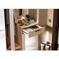 Тумба для обуви Стендмебель Санса ПР-01 (белый/дуб сонома) - Превью изображения №4 — Интернет-магазин Time-Shop