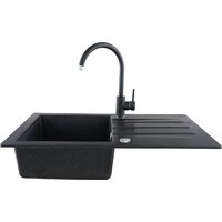 Кухонная мойка Kernau KGS A 50 1B1D Black Metallic - Превью изображения №5 — Интернет-магазин Time-Shop