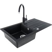 Кухонная мойка Kernau KGS A 50 1B1D Black Metallic - Превью изображения №3 — Интернет-магазин Time-Shop