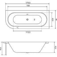 Ванна Lauter Bliss 180х80 P 21201082P - Превью изображения №30 — Интернет-магазин Time-Shop