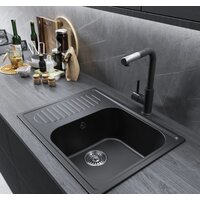 Кухонная мойка Mixline ML-GM18 551978 (ультра-черный) - Превью изображения №4 — Интернет-магазин Time-Shop