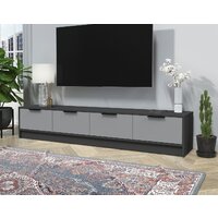 Тумба Интерлиния ТВ Концепт КТ-ТВ4-35 (серебро/антрацит) - Превью изображения №3 — Интернет-магазин Time-Shop