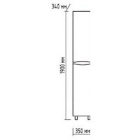  Misty Венера - 35 Пенал левый белый - П-Внр05035-01Л - Превью изображения №3 — Интернет-магазин Time-Shop