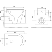 Унитаз подвесной IDDIS Calipso CALRDSEi25 - Превью изображения №7 — Интернет-магазин Time-Shop