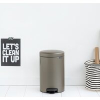 Мусорное ведро Brabantia Pedal Bin NewIcon 12 л (платиновый) - Превью изображения №4 — Интернет-магазин Time-Shop