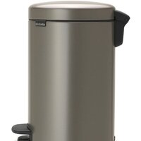 Мусорное ведро Brabantia Pedal Bin NewIcon 12 л (платиновый) - Превью изображения №2 — Интернет-магазин Time-Shop