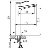Смеситель Ferro Stratos Black BSC2LBL - Превью изображения №2 — Интернет-магазин Time-Shop