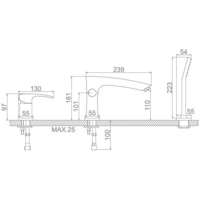Смеситель Ledeme L1198 - Превью изображения №2 — Интернет-магазин Time-Shop